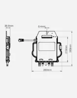 APSYSTEMS Microinverter EZ1-M 800W WLAN mit 5m Kabel – BWR0160