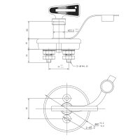 Batterietrennschalter 12V/24V/48V 100A M8