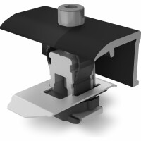 K2 Systems schwarze Endklemme für Rahmenhöhe...